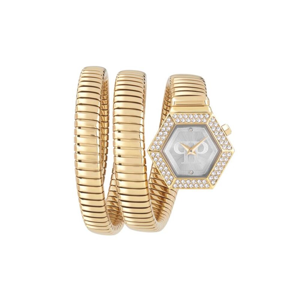 Philipp Plein $nake Hexagon Bracelet Watch Gold Womens